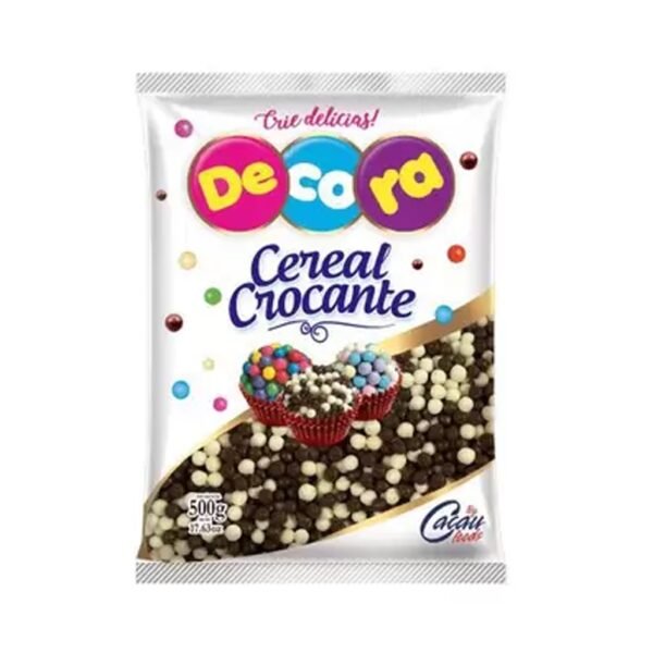 CEREAL MINI CROCANTE PRETO E BRANCO 500GR CACAU FOOD