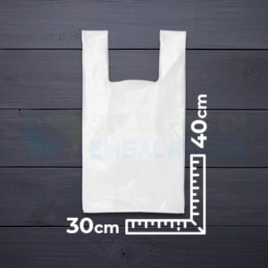 SACOLA CAMISETA 30/40 C/100UND(10) PACKFORT