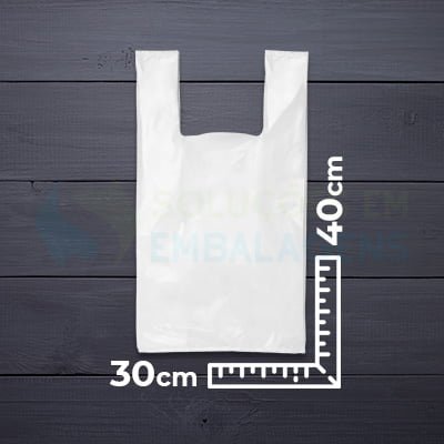 SACOLA CAMISETA 30/40 C/100UND(10) PACKFORT