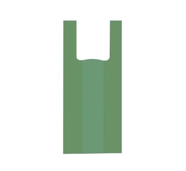 SACOLA CAMISETA VERDE 40X50 C/1KG