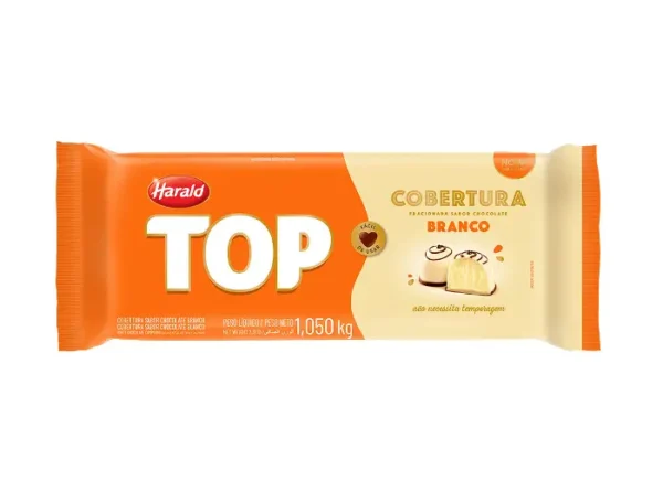 COBERTURA TOP BRANCO BARRA C/1,05KG HARALD