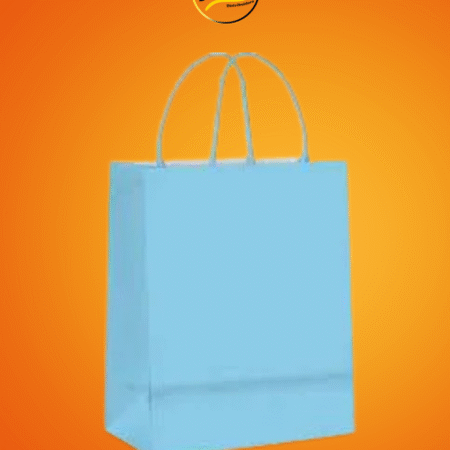 Sacola de papel Azul Claro 22x15x6cm c/10und