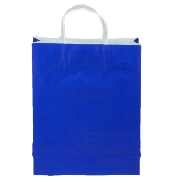 Sacola de papel Azul Escuro 2x15x6cm c/10und