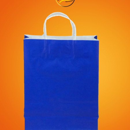 Sacola de papel Azul Escuro 2x15x6cm c/10und