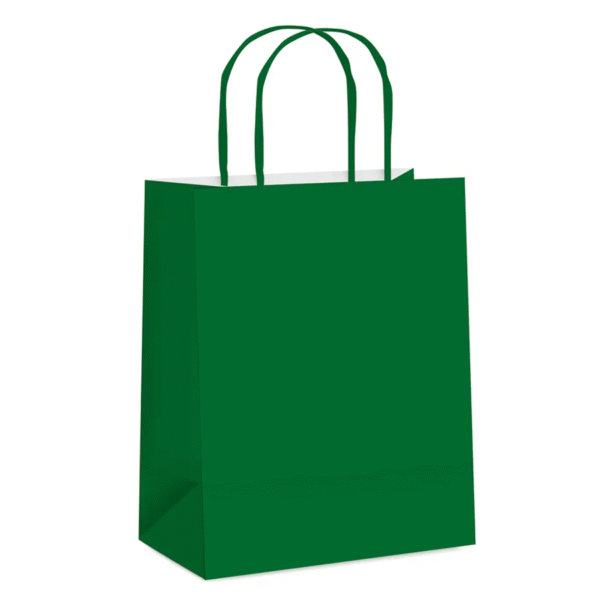 Sacola de papel Verde Escuro 22x15x6cm c/10und