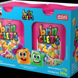 Goma de Mascar Mini Chiclé Tutti Frutti - Audaz
