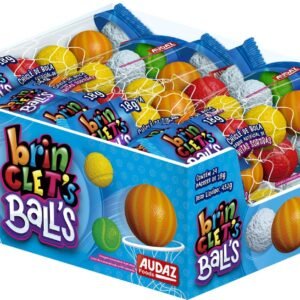 Chiclé de Bola brin CLET'S Ball's Frutas Sortidas 18g - Audaz (Display com 24 unidades)